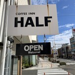 COFFEE　IN　HALF - 看板です♥