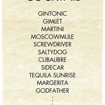 Bar 宵 - メニュー(カクテル)