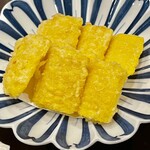 酒亭 田中 - 弘前産の朝採れ嶽きみという玉蜀黍を天麩羅に　これも美味ーい！