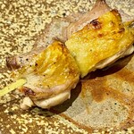 酒亭 田中 - お ソリもいい感じで焼けてます　お兄さん漸く炭火を掴んだか