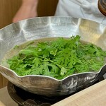 澤田 - 菊菜をしゃぶしゃぶ