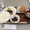 Ishii Shokudou - 日替り定食（ハンバーグとアジフライ 850円）