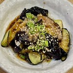 かつぎや - メニューにない茄子の山椒炒めも作ってくれました