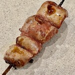 焼鳥 せきね - レバーにバルサミコクリームが蕩けます　美味過ぎ