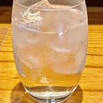 焼き鳥 とりひろ - 今日は悦 凱陣ではなく芋焼酎の水割りにしました