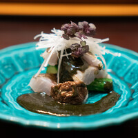 銀座 くらはし hanare - カマスの炙り 海苔酢