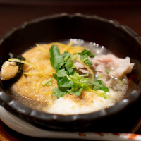 銀座 くらはし hanare - 小鍋  越後のもち豚、 餅巾着