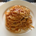 じゅえるるーむ - トマトソースとモッツァレラのスパゲッティ