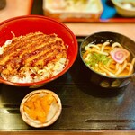 みやび - ソースカツ丼　ミニうどんセット