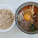 Yaohide - 徳島ラーメン 豚骨しょうゆ味：具材はネギを除き別途調達