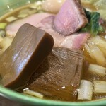 手打麺祭 かめ囲 - 醤油特製のメンマ