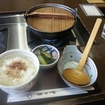 福々庵 - ご飯と漬物が付きます