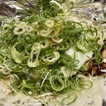 福えびす - ハンバーグが見えないほどねぎが乗っている