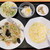 祥和居 - 料理写真:海鮮やきそばと半炒飯（￥900）。シンプルな塩味で、油をしっかり使った中華風の焼きそば