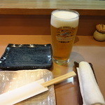 鳥てる - 生ビール：５００円