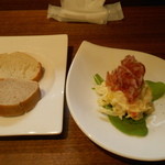 クチーナ シゲ - 前菜とパン