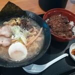 Fukuyoshi - 訓子府たれミニカツ丼と塩ラーメンのセット