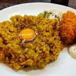 せんば自由軒 - インデアンカレー with 牡蠣フライ