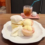 カフェ レードル - ふっわふわのスフレパンケーキ♡