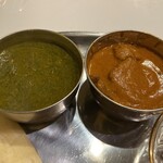 サルタク - ほうれん草カレー・マトンカレー