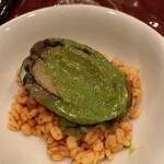 トラットリア ジュリエーゼ ダ エンメ - あわびのソテー 肝のソース添え