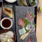 Gunjou - 地魚の刺身定食　1500円