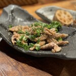 Moegi - 「せせり わさびぽんず」さっぱりの1品！柔らかいせせりにホロッとくる(∩˃ ᵕ ˂∩)