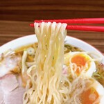 じんない 中華そば - 特製じんない中華そばの麺