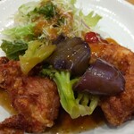 Gasuto - 彩り野菜の黒酢から揚げ