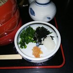 献上そば 羽根屋 - 薬味