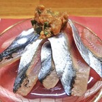 季節料理 みかみ - 秋刀魚の刺身 なめろう味噌添え