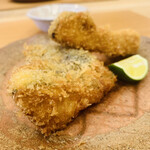 柚木元 - ⑤【合肴】
      松茸フライ、特製ソース