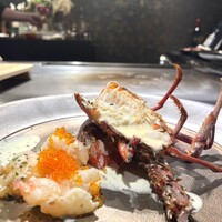 鉄板焼 ステーキ 北野坂 - 活け伊勢海老の鉄板焼き★