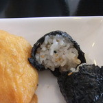 オウギ - 竹炭いなりを割ってみたょ♪