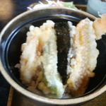 手打ちそば楽庵 - ミニ天丼（ミニ天丼セット）