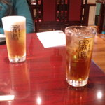 Jingisukan Kirishima - 生ビール（定価５００円）＆ウーロン割り（定価４００円）