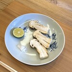 柚木元 - ③焼き松茸 大鹿村の山塩で
