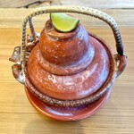 柚木元 - ②松茸の土瓶蒸し（鱧出汁）