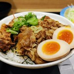 松屋 - 魯肉コンボ牛めし御飯大盛840円 生野菜140円