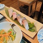 Shungyo Sushi No Mise Ara Hama - 単品握り（かじき、とろさば）