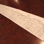 御品書達筆！読めんがね・・・