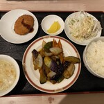 中華料理 美味館 - 味噌ナス