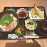 おけしょう鮮魚の海中苑 - 海鮮丼御膳2,000円