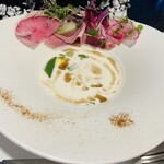 テストキッチンエイチ - 前菜のチーズスープ