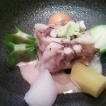 蓬左茶寮 - イカゲソの煮こごり・3500円コースの1品