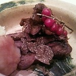 蓬左茶寮 - 牛タンのトリフ添え・3500円コースの1品