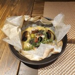 海鮮 イタリアンバル ルチアーノ - このアクアパッツァは開けた時の香りがたまりませんね！