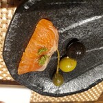 海鮮 イタリアンバル ルチアーノ - こちらのオリーブ大好きなんです❗