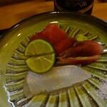 和料理たつのこ - 本鮪と平目の刺身