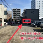 蕎麦切り 春のすけ - 駐車場案内②